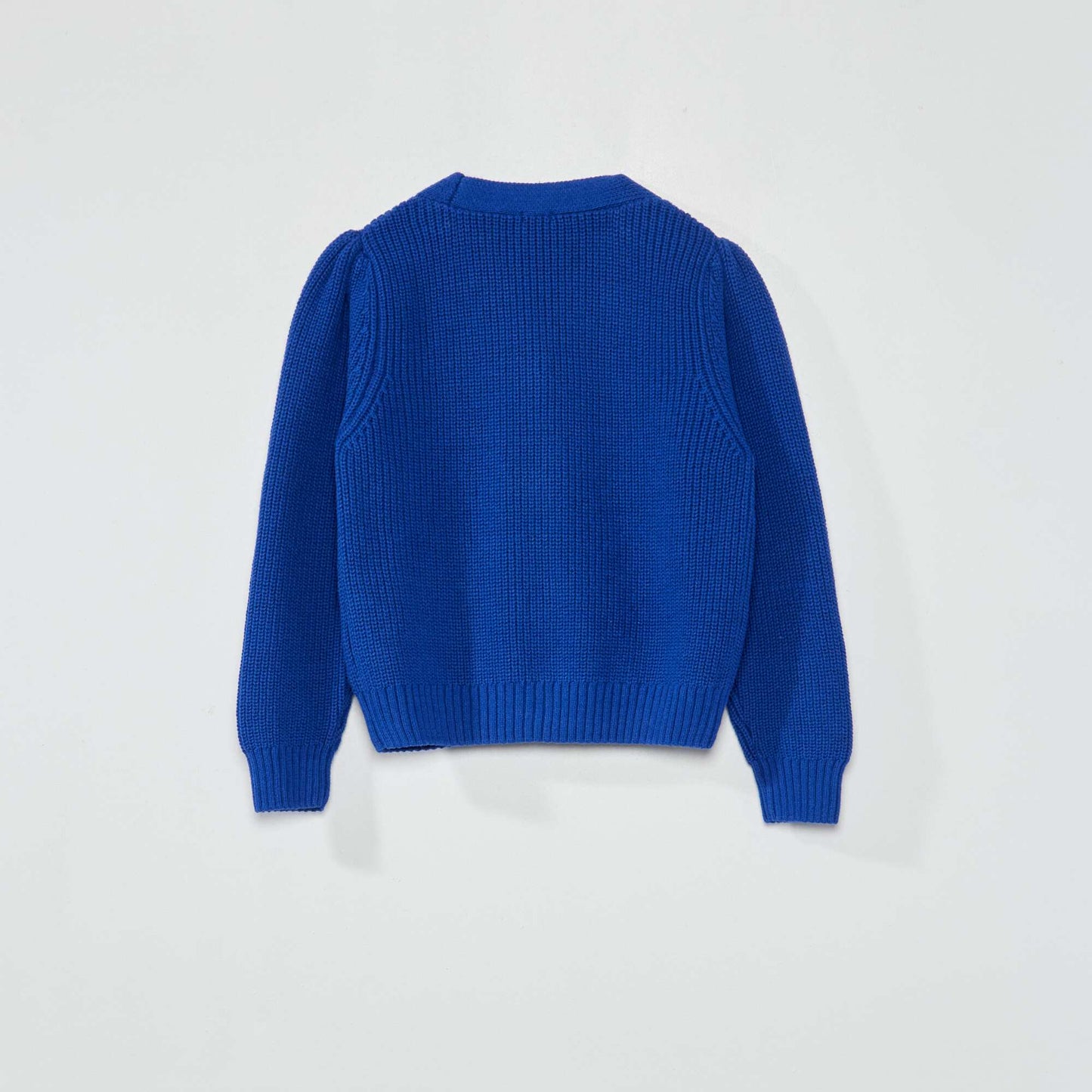 Knitted cardigan blue