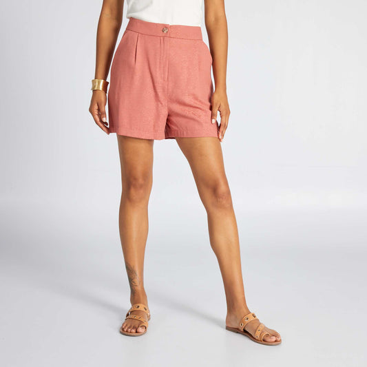 Satin effect shorts PINK ACE