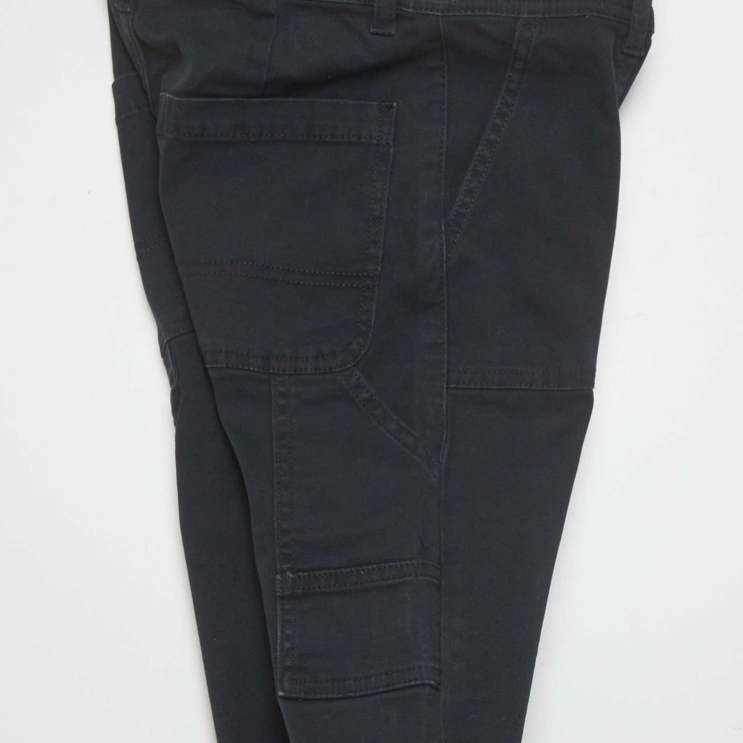Regular-fit carpenter trousers black