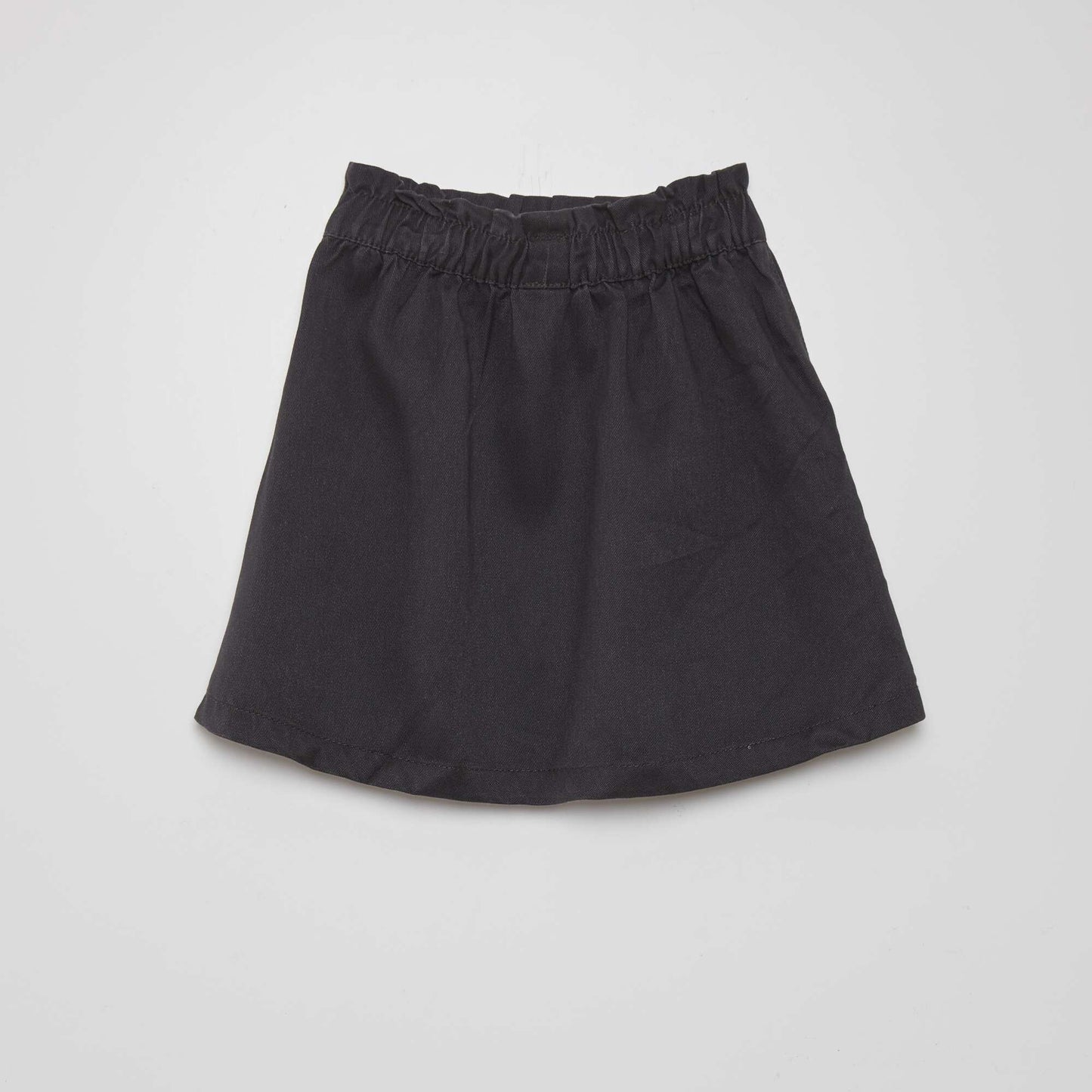 Paper bag skirt with pockets BLACK
