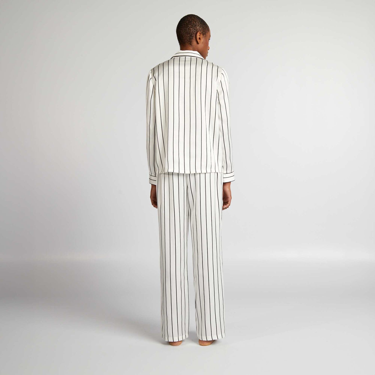 Shirt + trousers pyjama set - 2-piece set WHITE