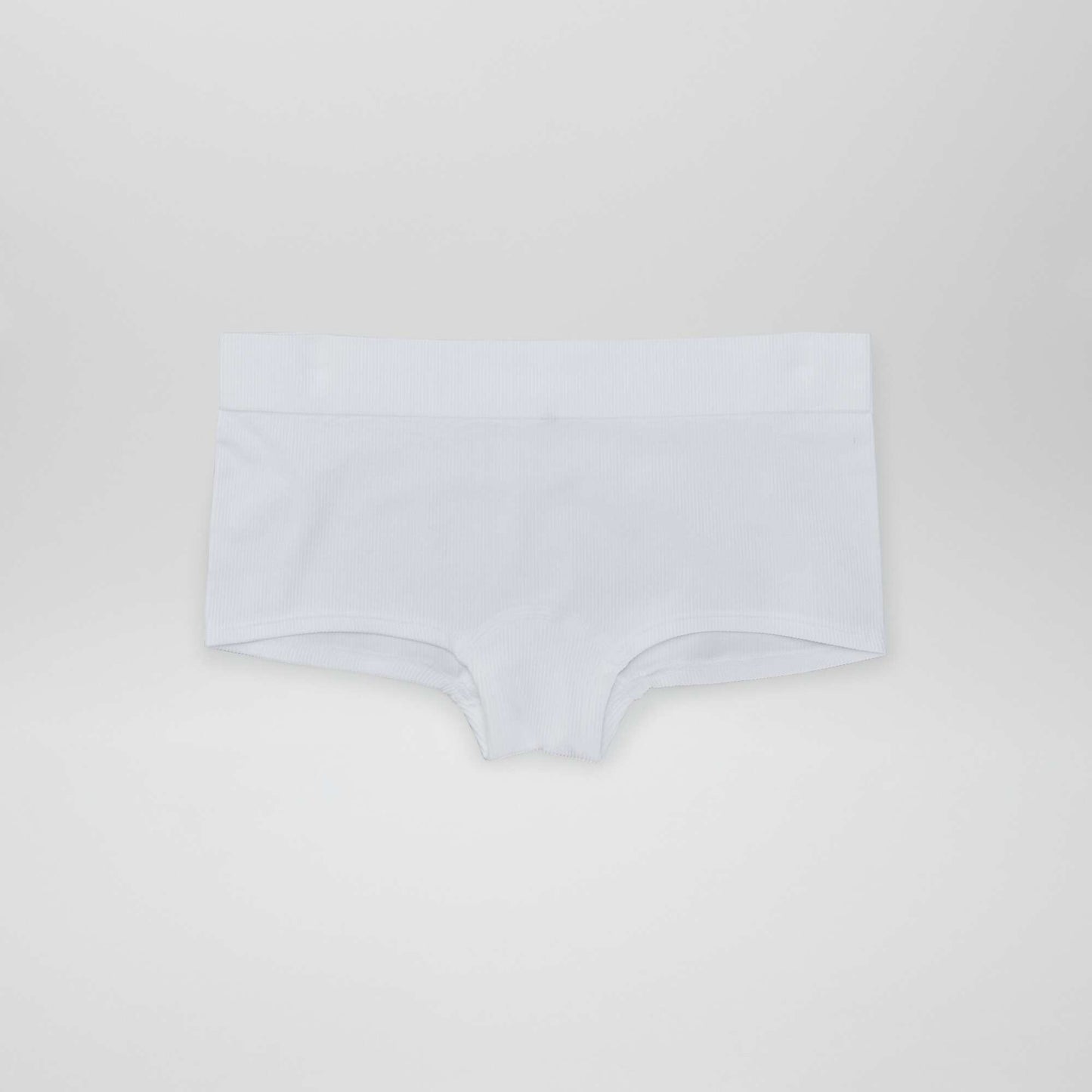 Pack of 2 pairs of ribbed fabric boy shorts BLUE