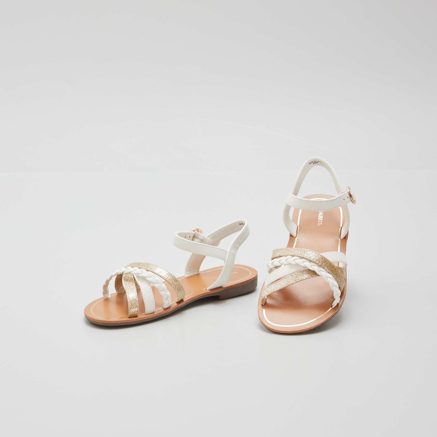 Multi-strap sandals white