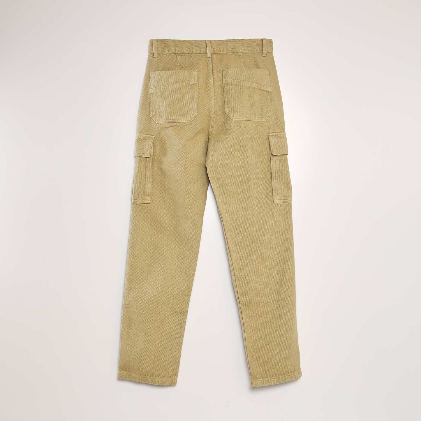 Straight-leg jeans with side pockets GREEN