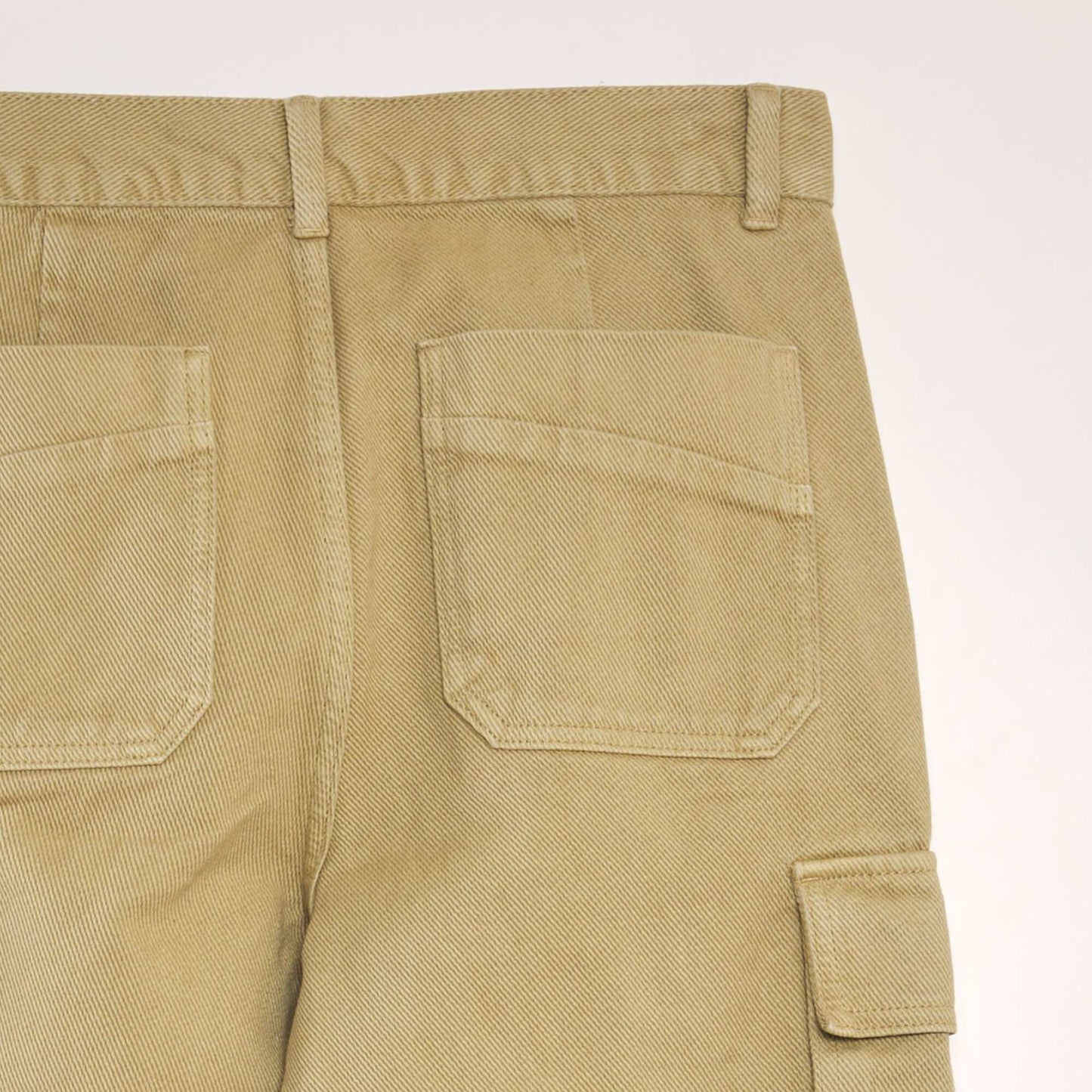 Straight-leg jeans with side pockets GREEN