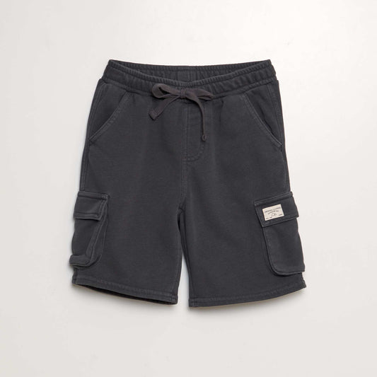 Bermuda shorts with side pockets BLACK
