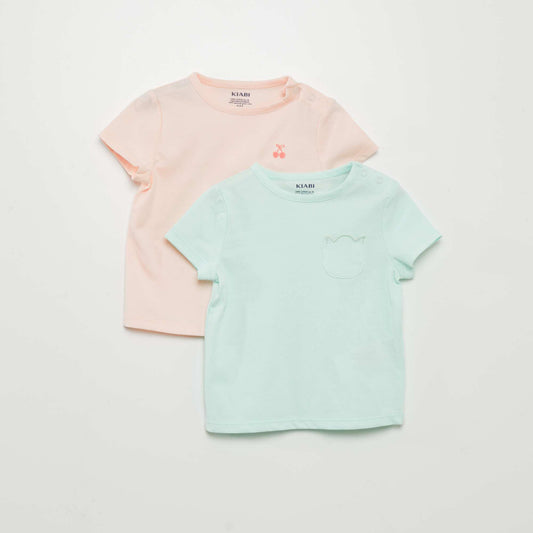 Pack of 2 everyday T-shirts GREEN