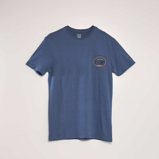 Printed T-shirt BLUE