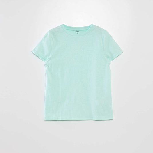 Plain round neck T-shirt GREEN