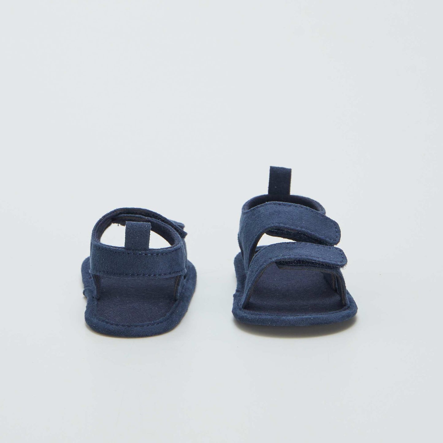 Open sandals with Velcro BLACK