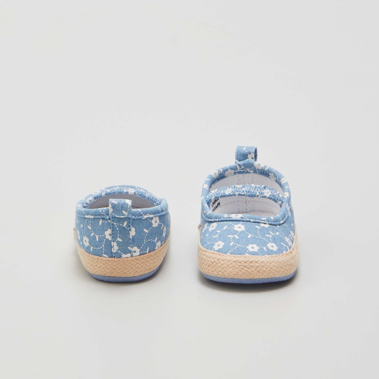Printed espadrille-style sandals BLUE