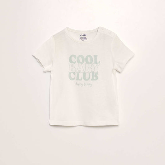 'Mother's Day' jersey knit T-shirt WHITE