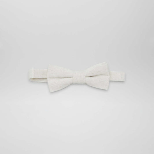 Linen-style bow tie BEIGE