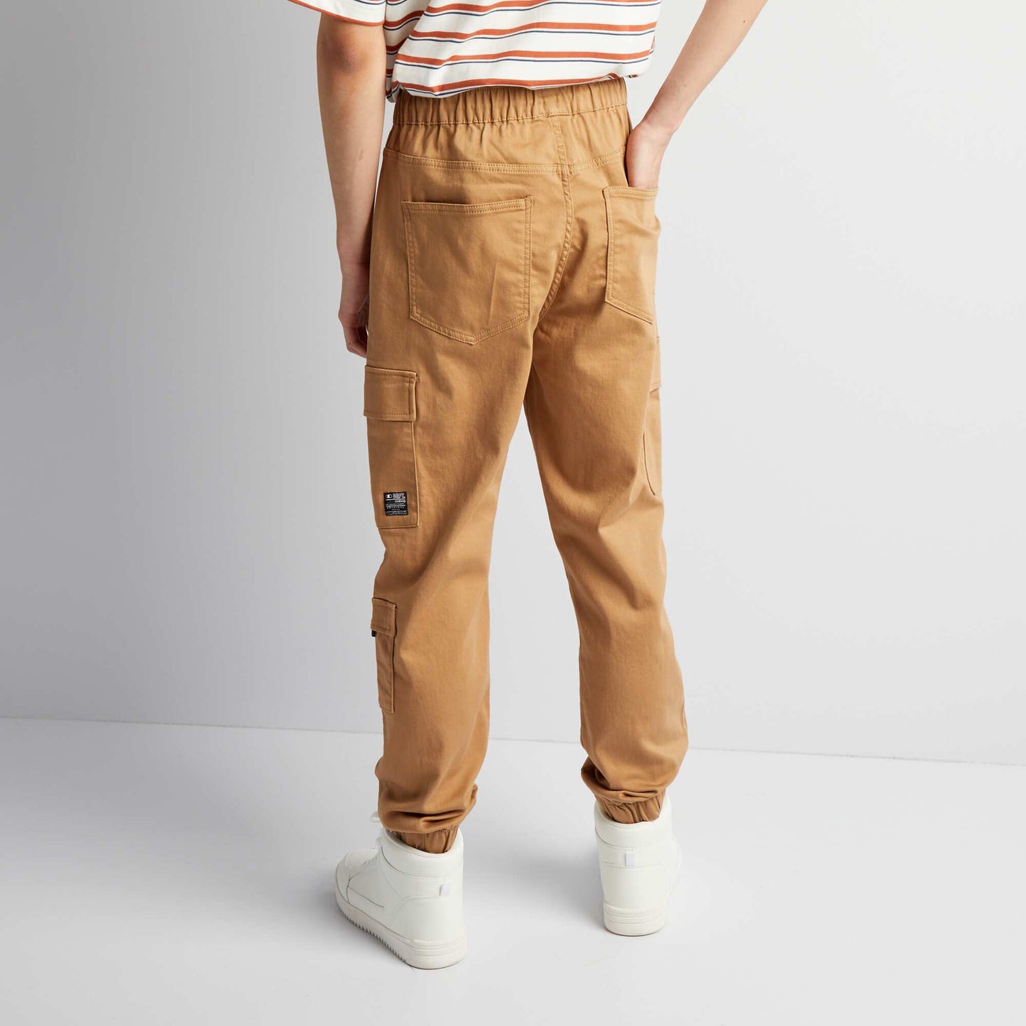 Trousers with side pockets BEIGE