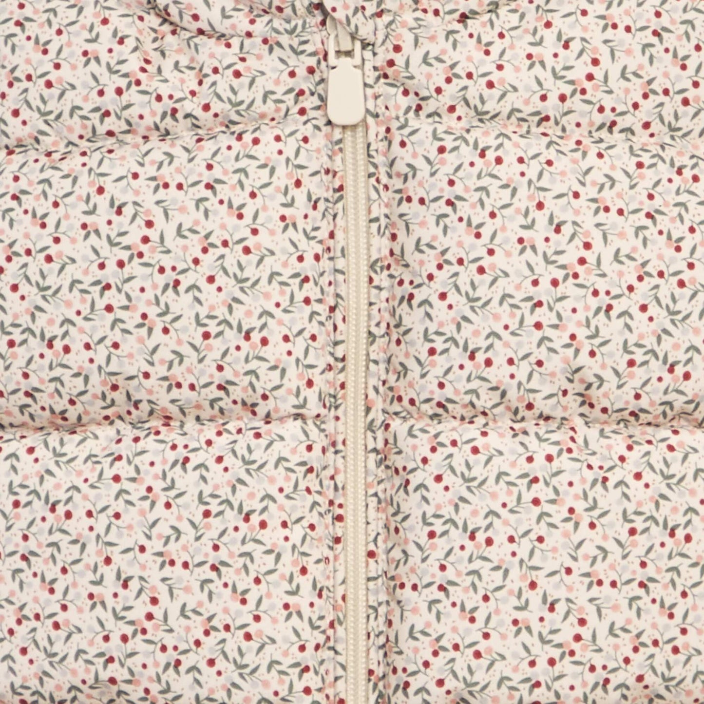 سترة مبطنة مبطنة بطباعة من الصوف باللون البيج