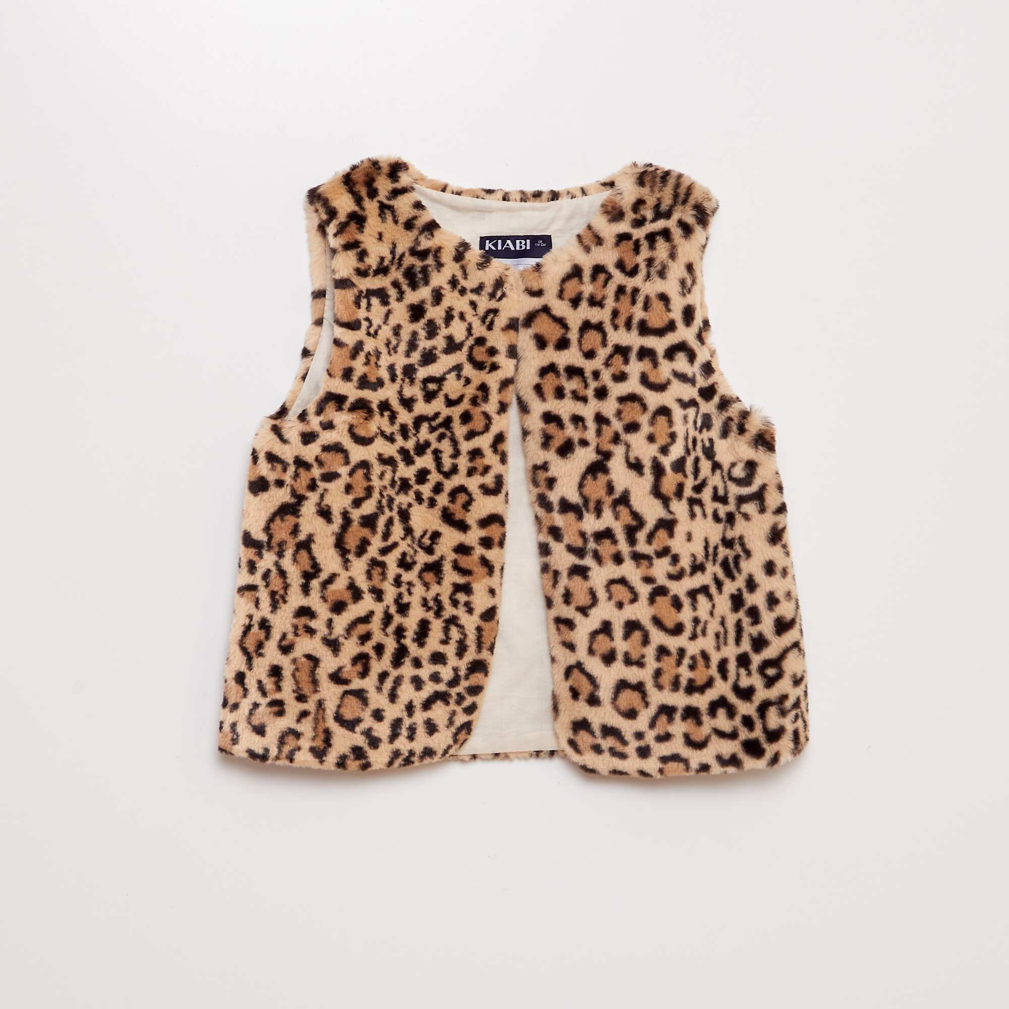Faux fur gilet BEIGE1