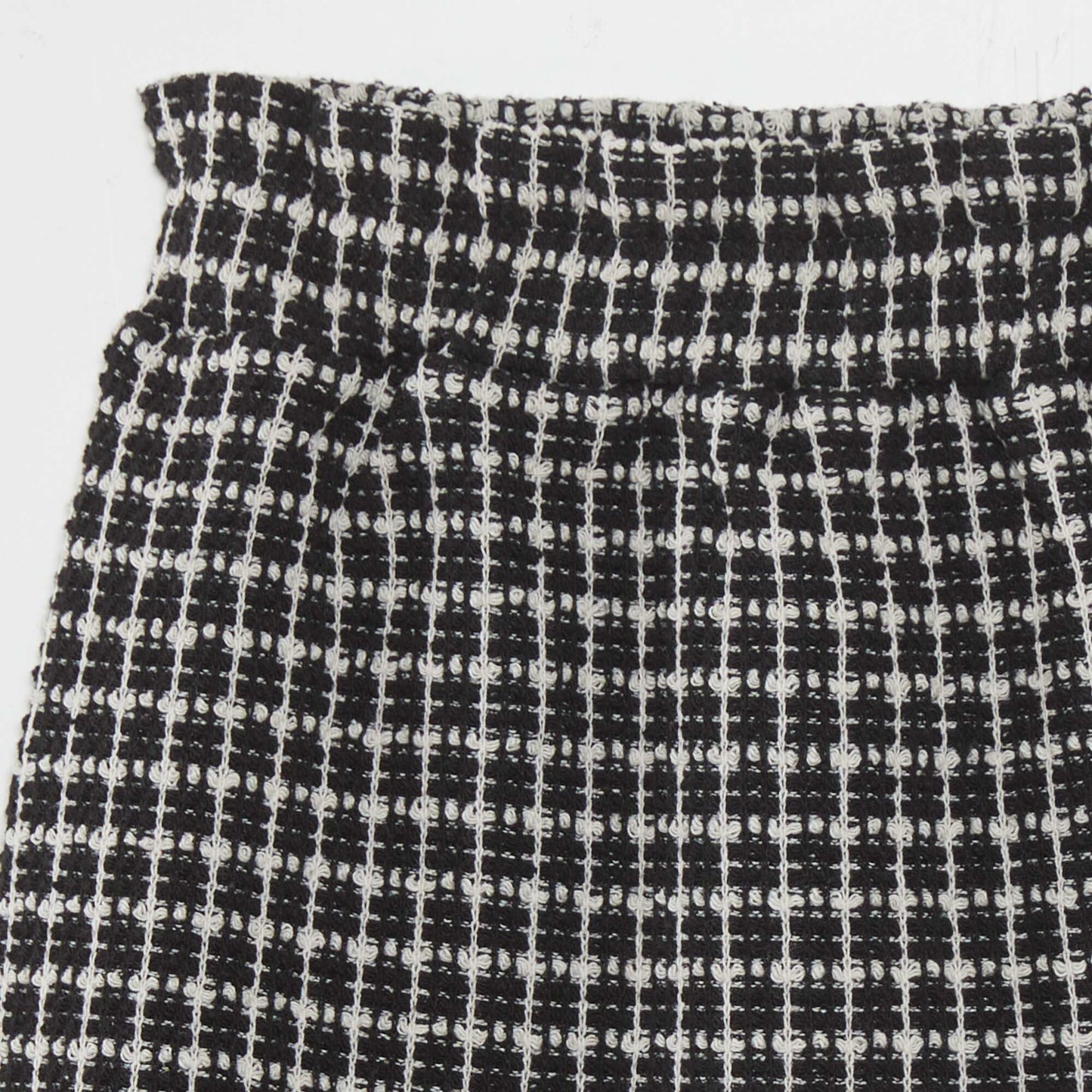 Short tweed skirt BLACK