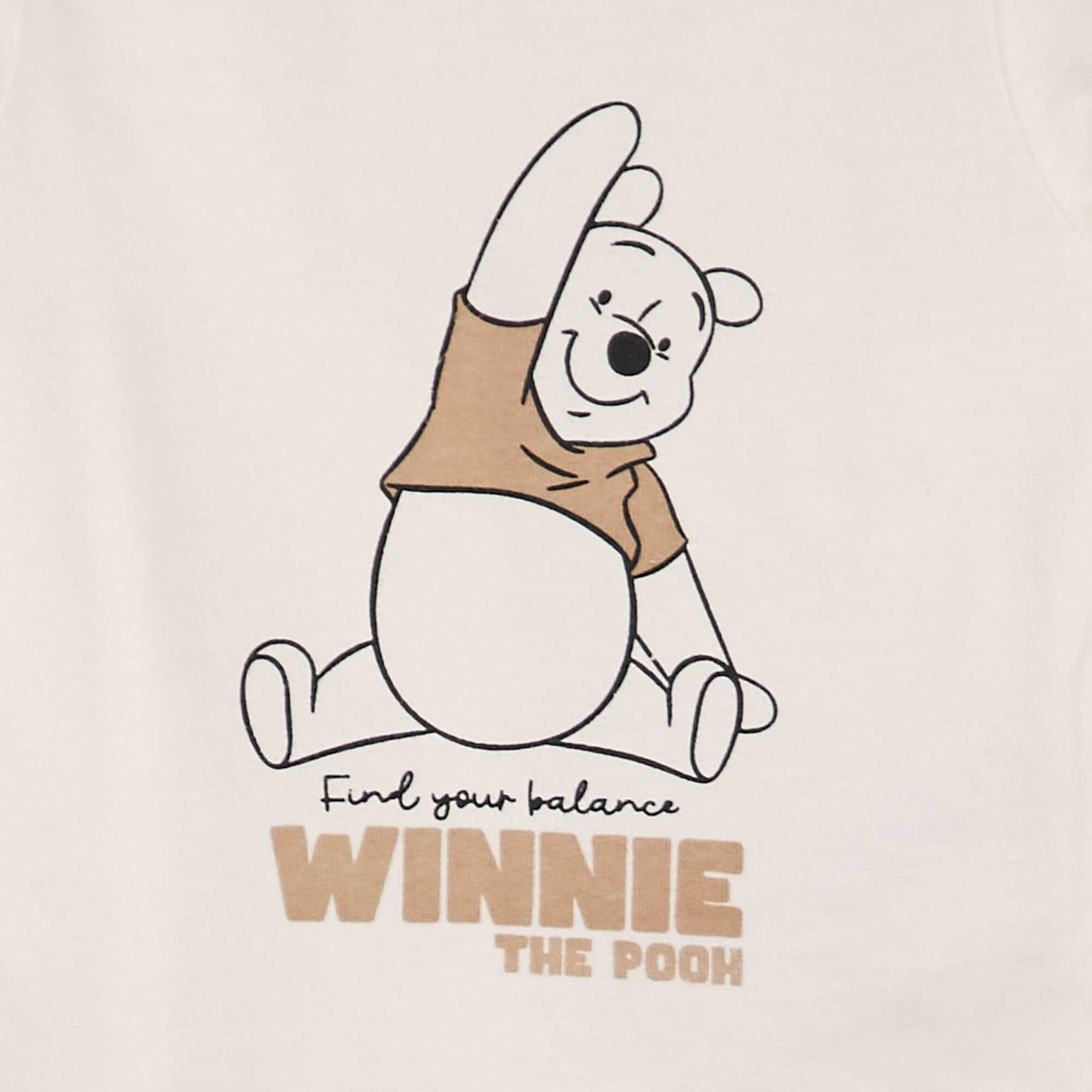 Winnie the Pooh T-shirt sweatshirt and trousers set - 3-piece set BEIGE