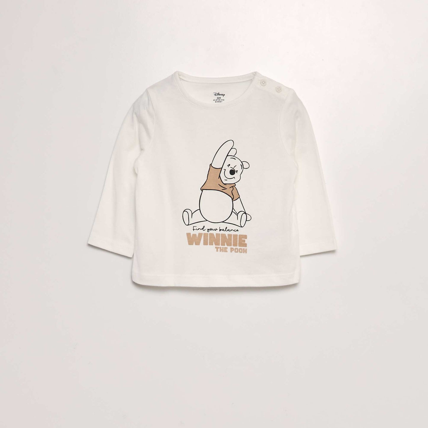 Winnie the Pooh T-shirt sweatshirt and trousers set - 3-piece set BEIGE