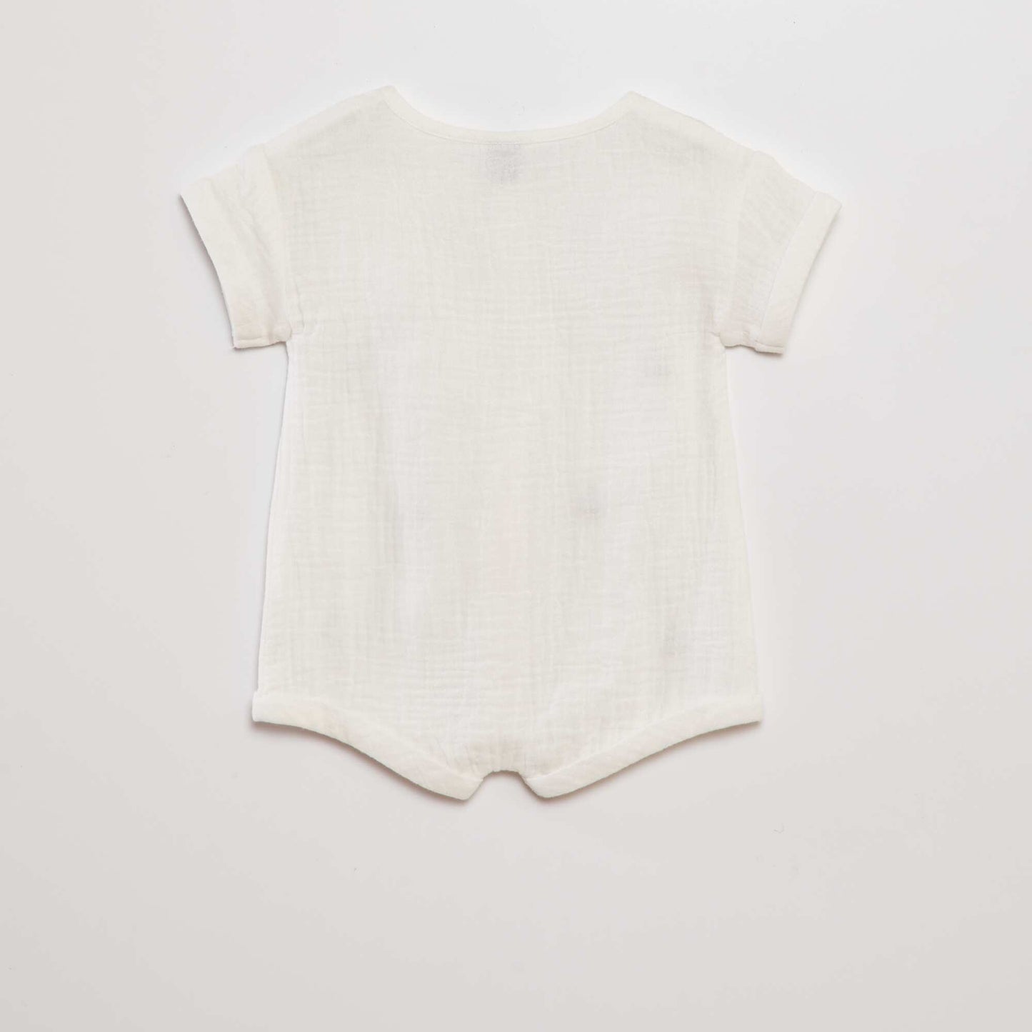 شاش قطني قصير مزدوج من القطن الأبيض الكل في واحد