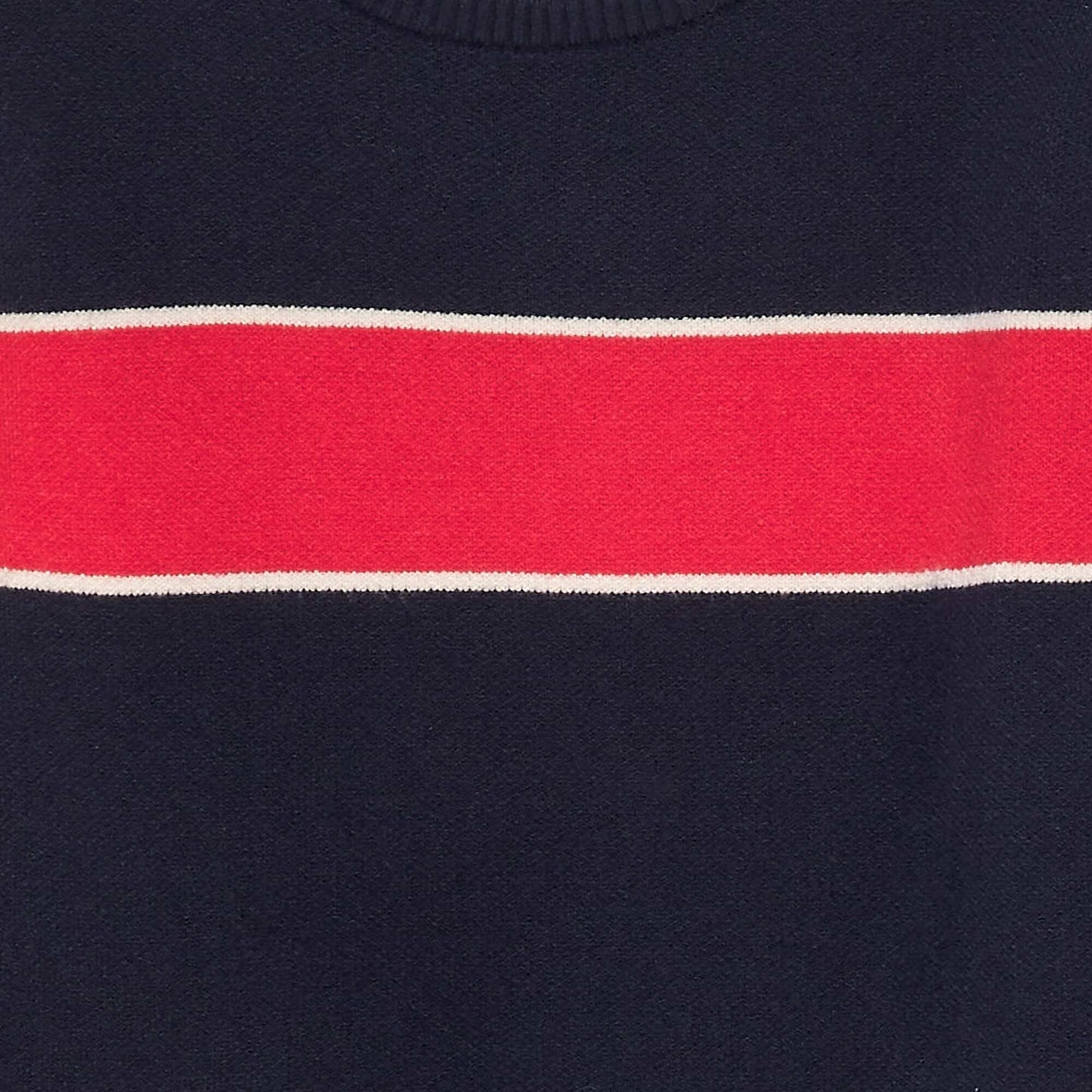 كنزة برقبة مستديرة أزرق