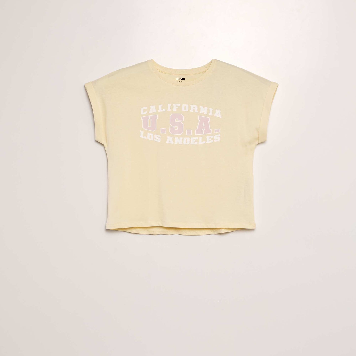 Short-sleeved printed T-shirt WHITE