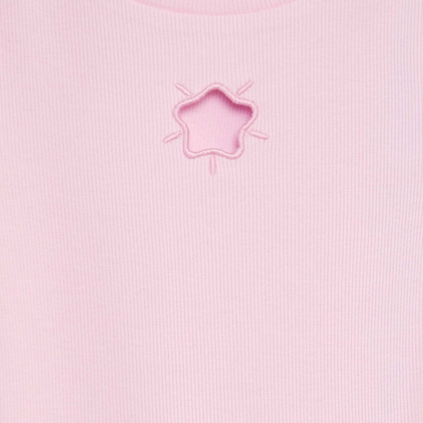 T-shirt with cut-out at the front PINK