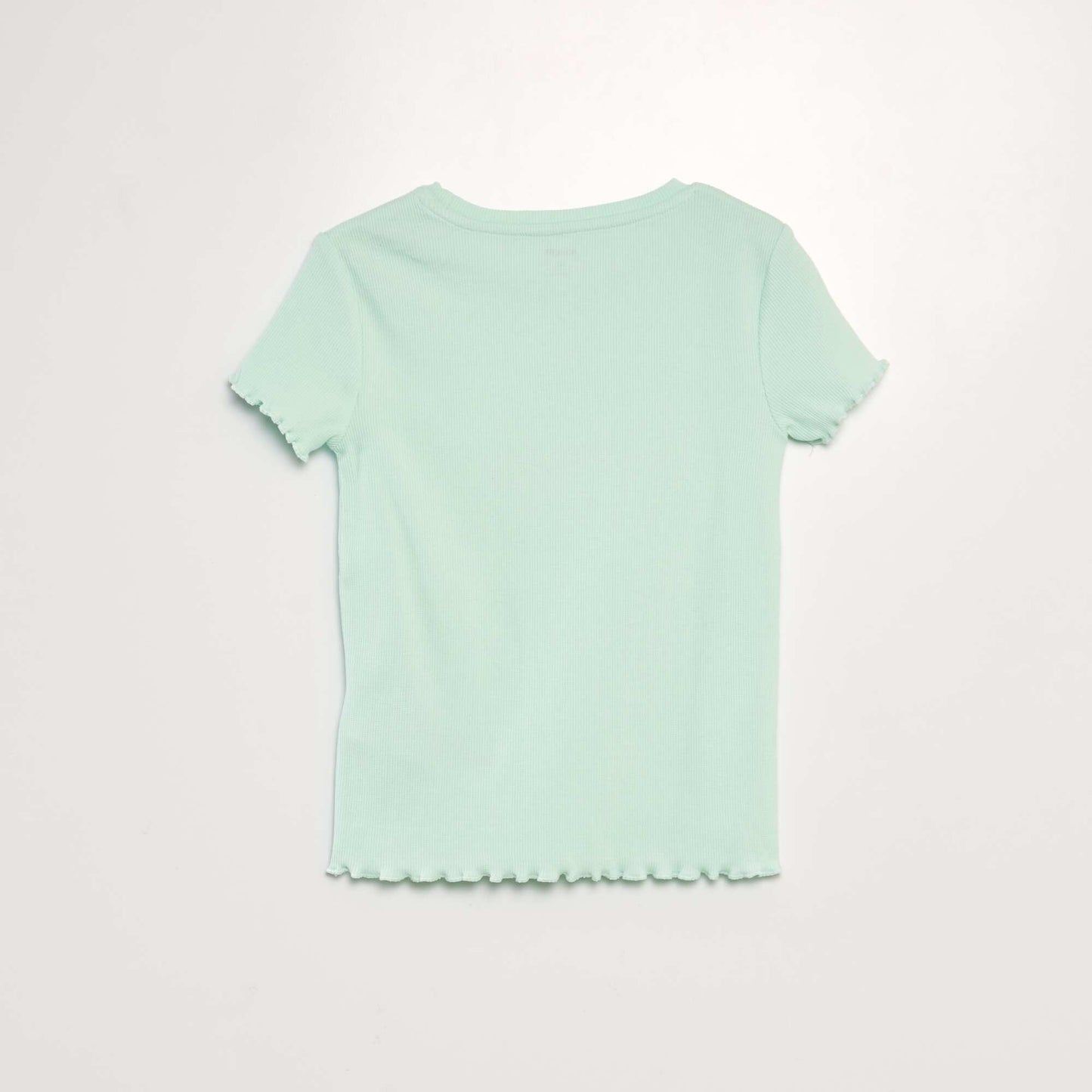 T-shirt with cut-out at the front green