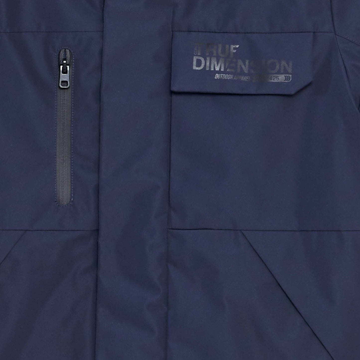 Technical hooded parka BLUE