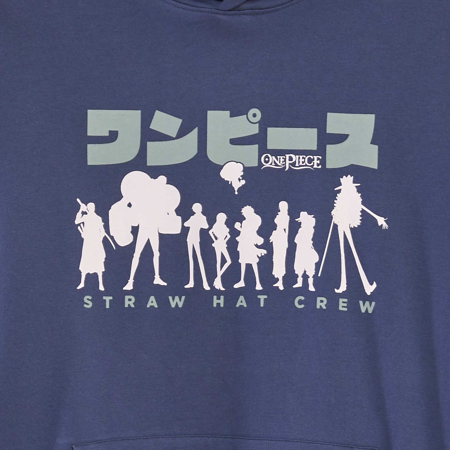 "ون بيس" سويت شيرت أزرق أزرق
