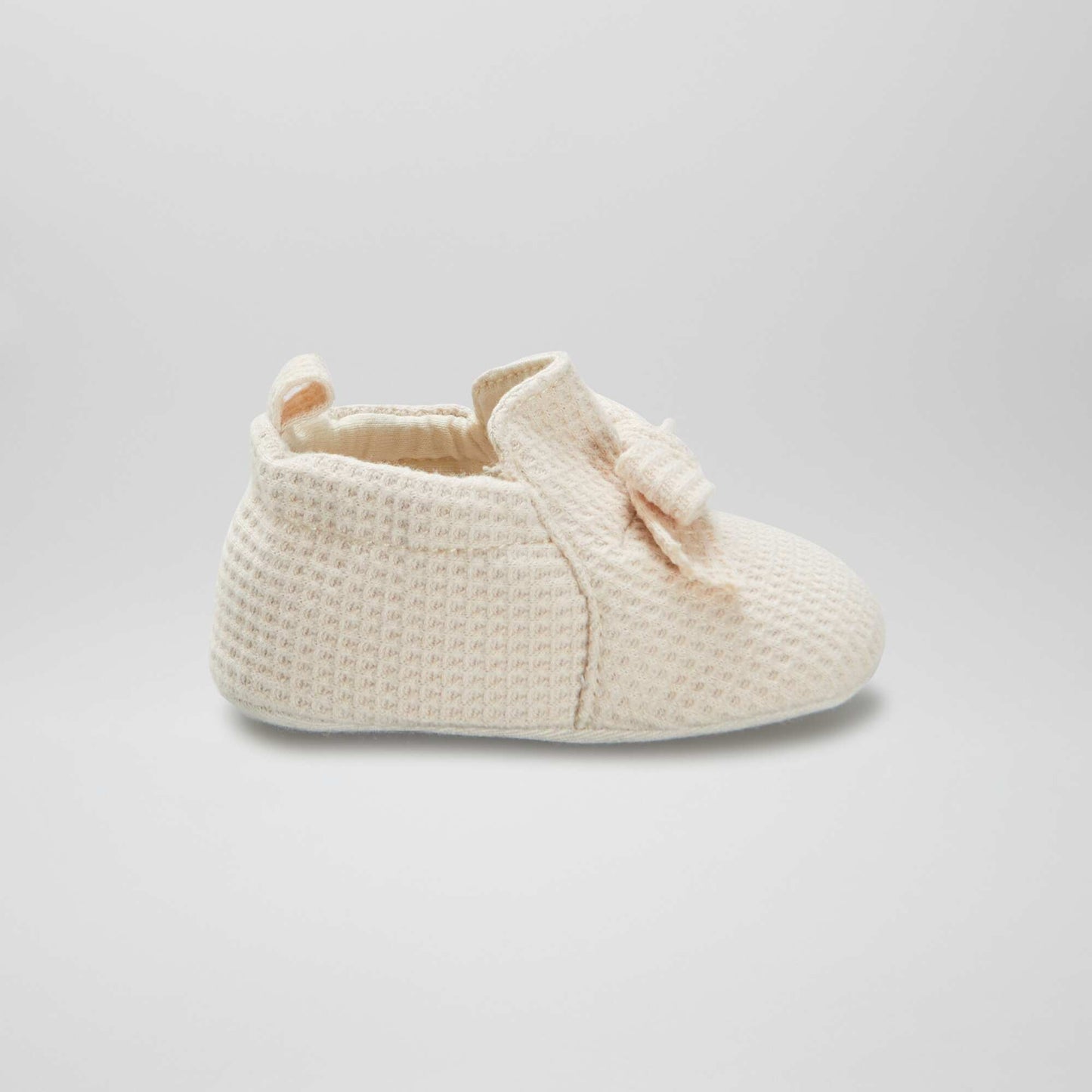 Waffle-knit slippers WHITE