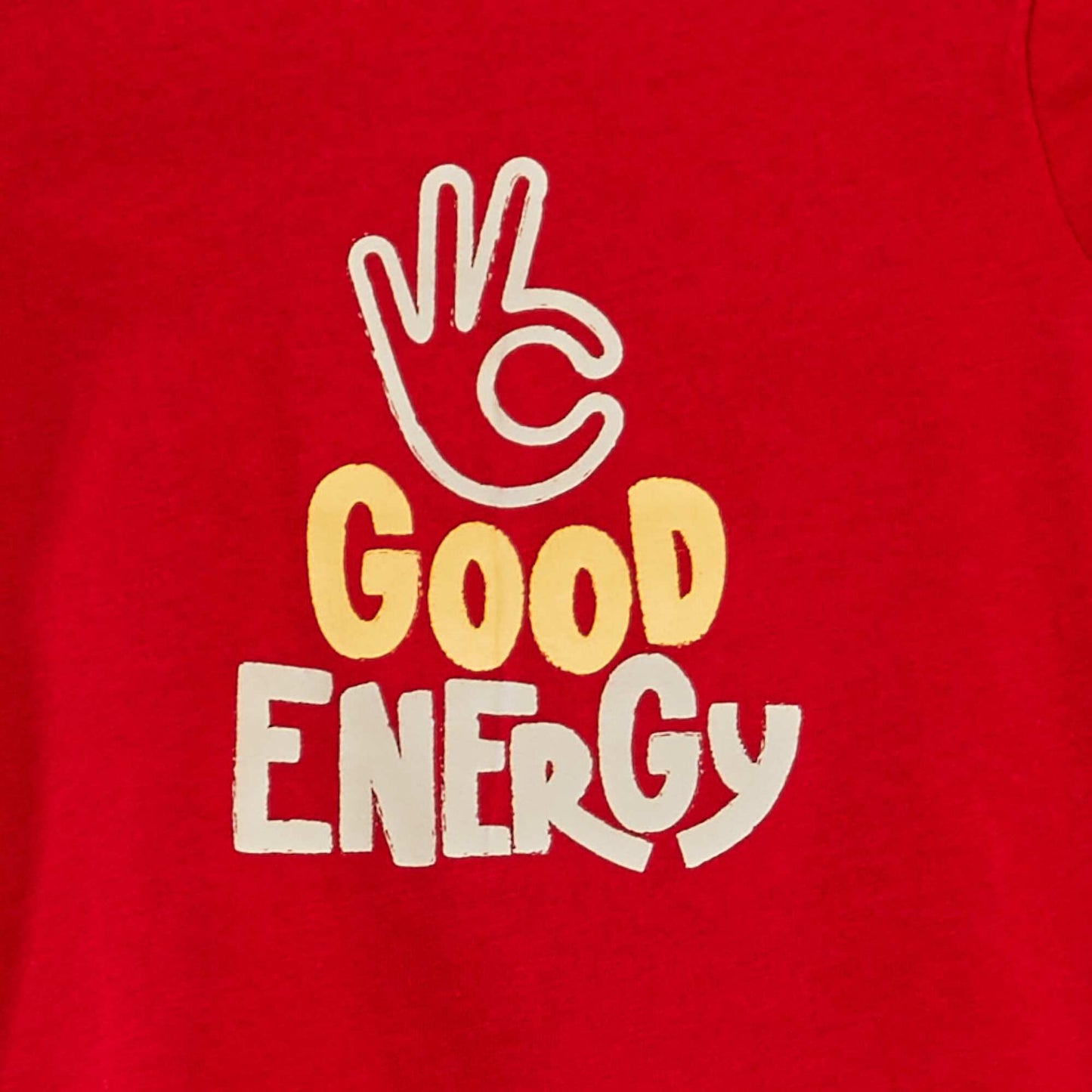 طباعة بأكمام قصيرة تيشرت أحمر