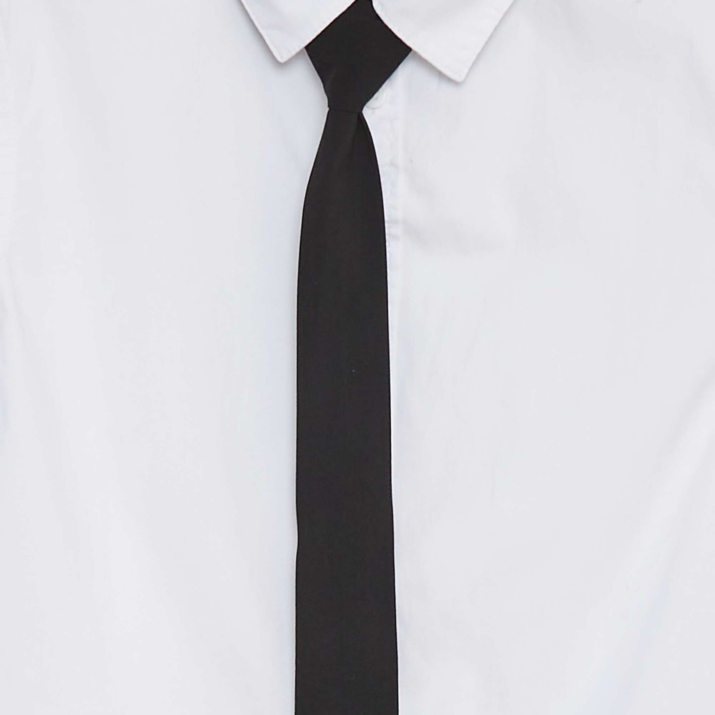 Short-sleeved shirt with tie WHITE