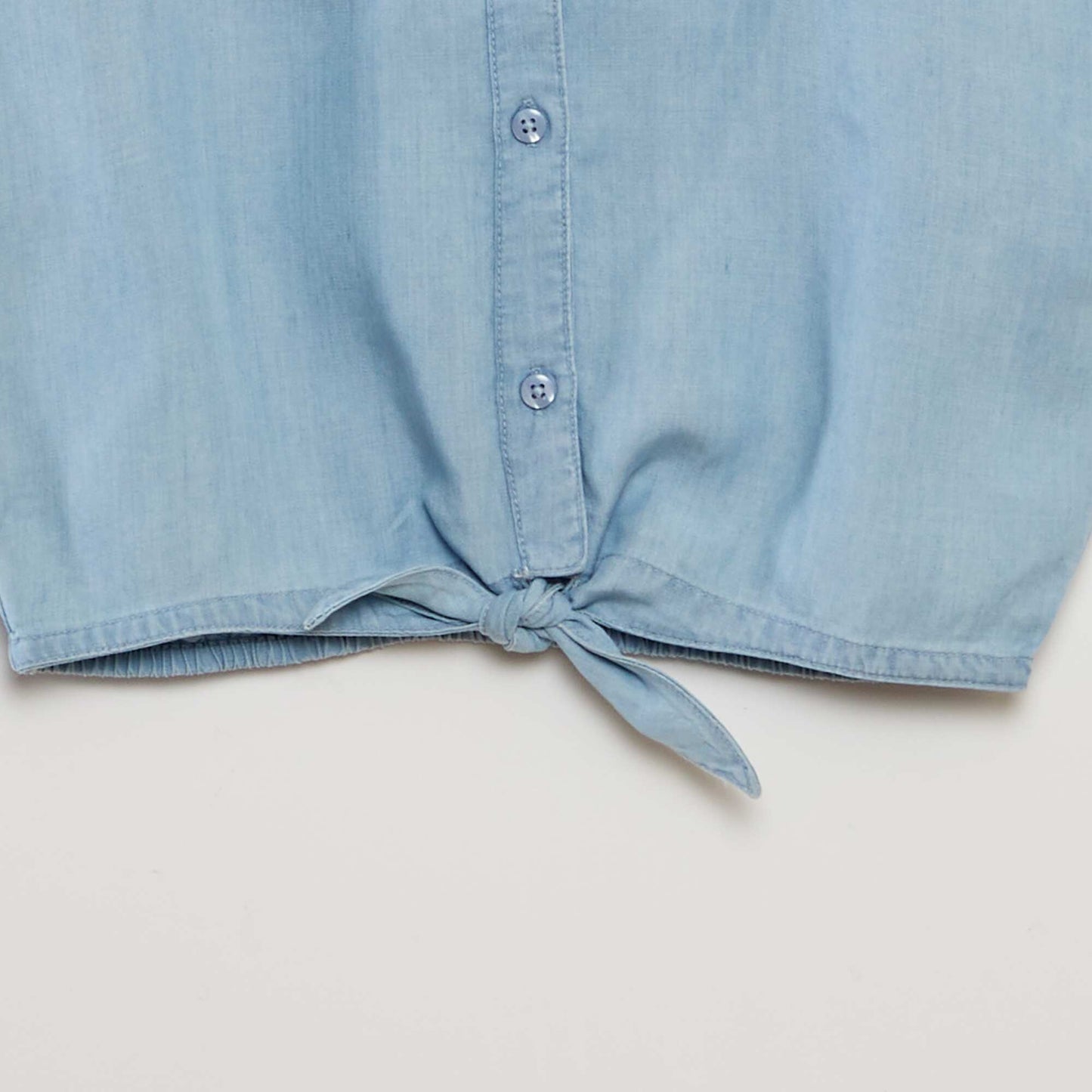 بلوزة من التنسل أزرق أزرق