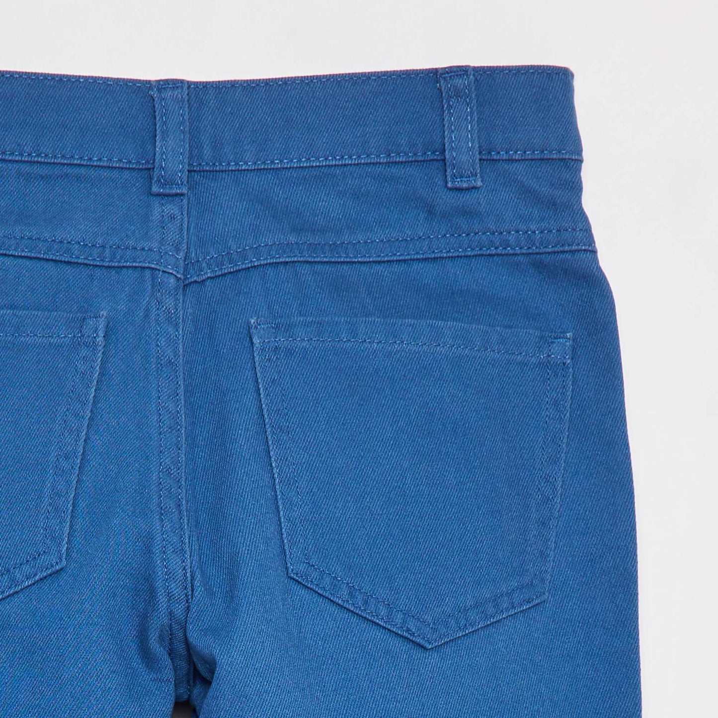 Loose-fit twill Bermuda shorts BLUE