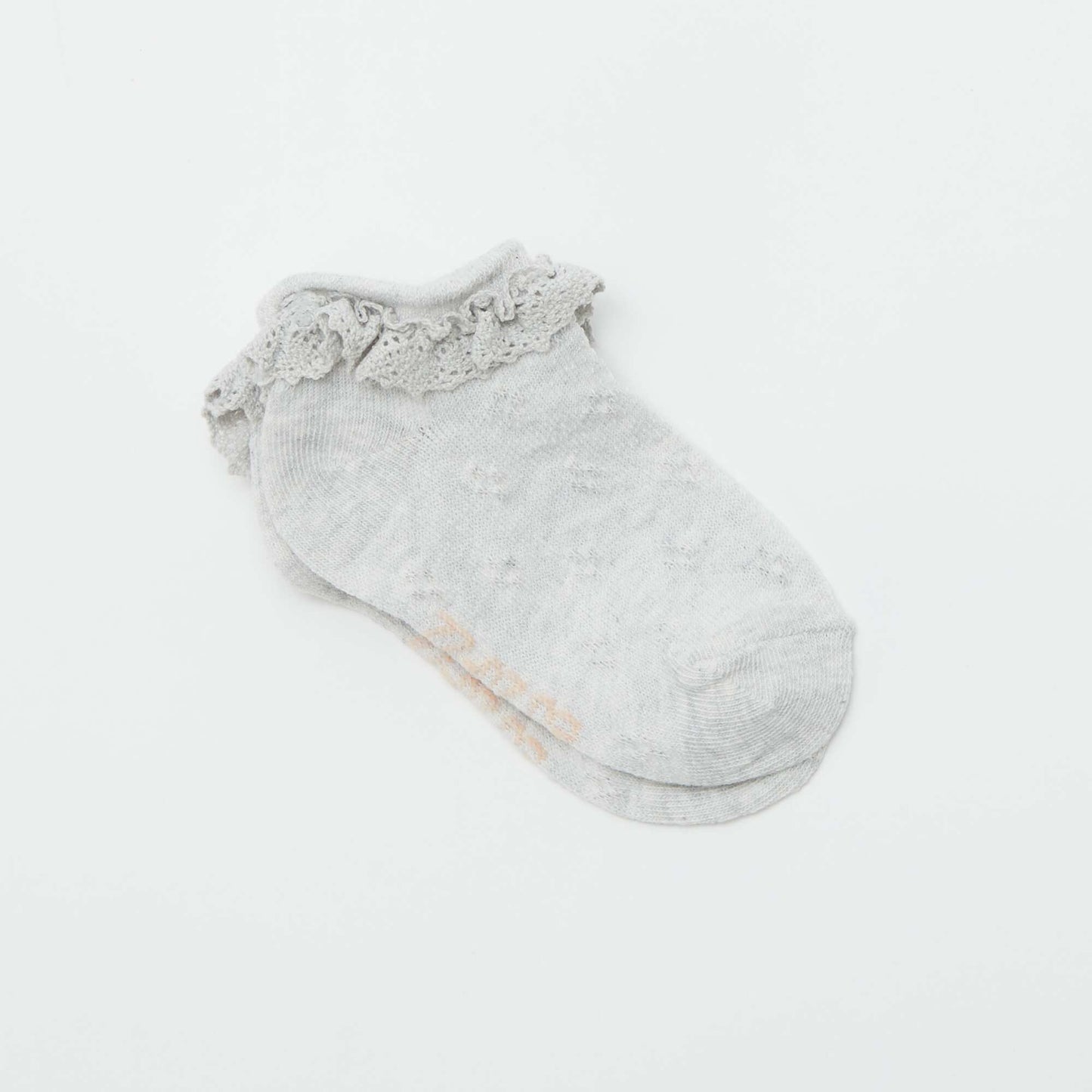 عبوة من 3 أزواج من الجوارب المكشكشة باللون الوردي