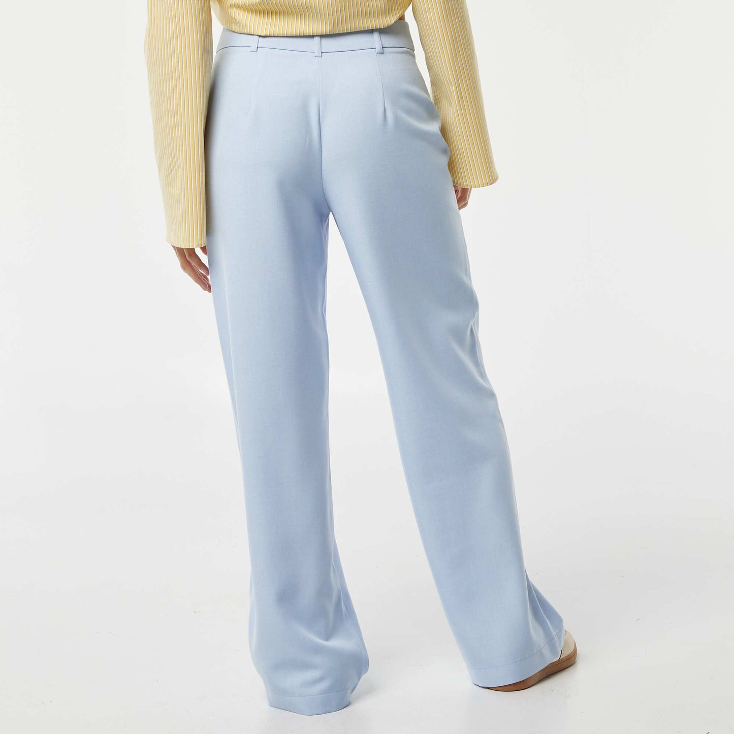 بنطلون مفصل بساق عريض أزرق