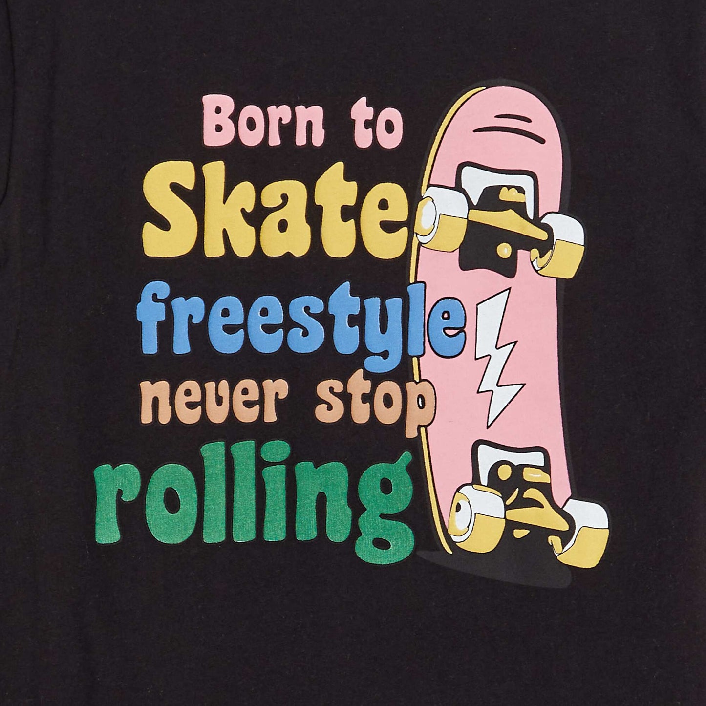 تي شيرت تزلج بأكمام طويلة أسود