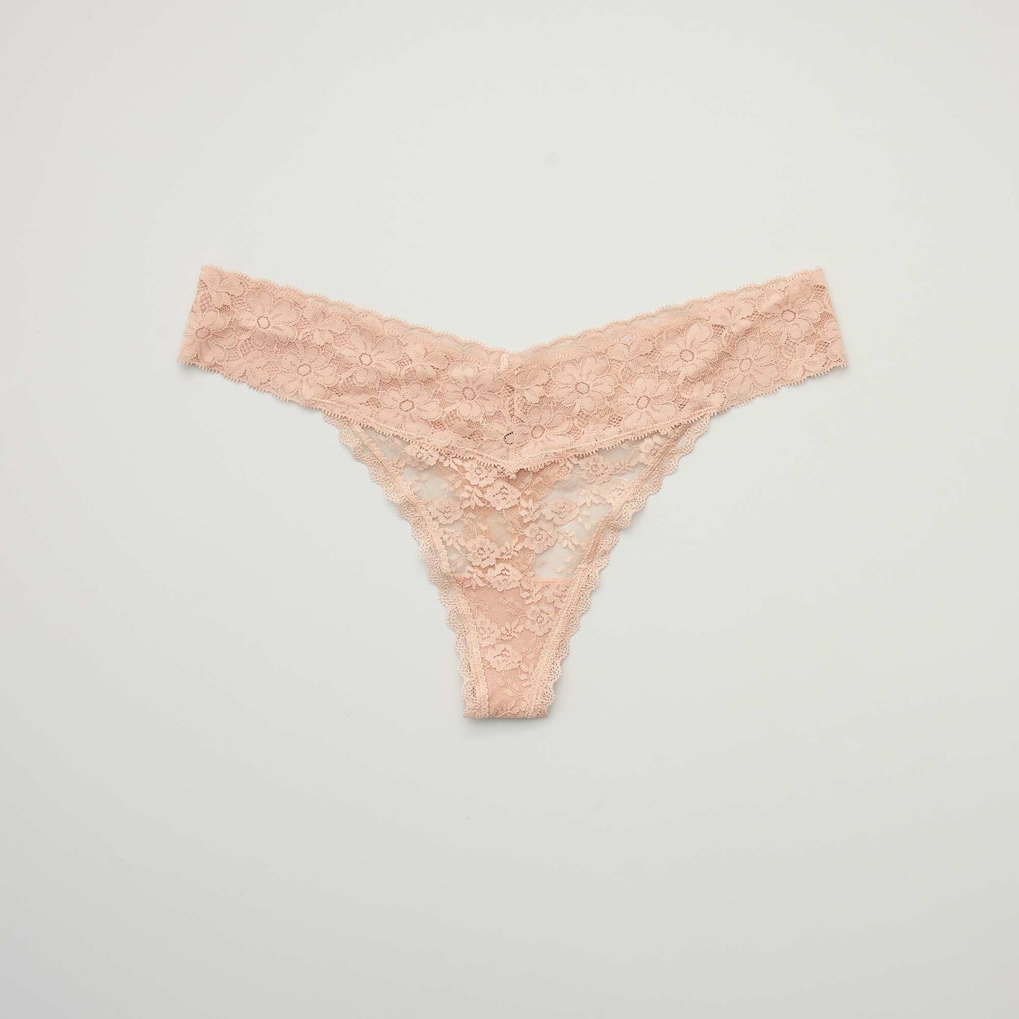 Pack of 3 lace thongs PINK