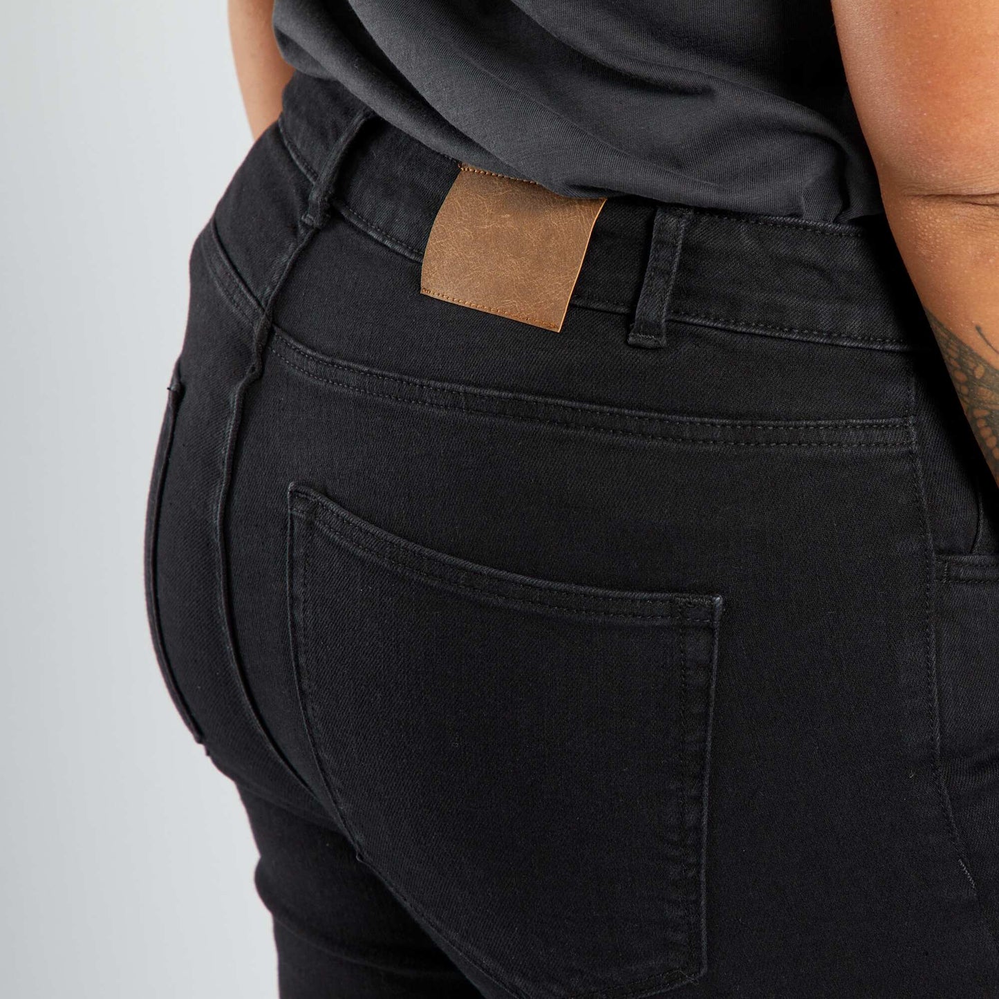 Skinny stretch trousers - 5 pockets BLACK