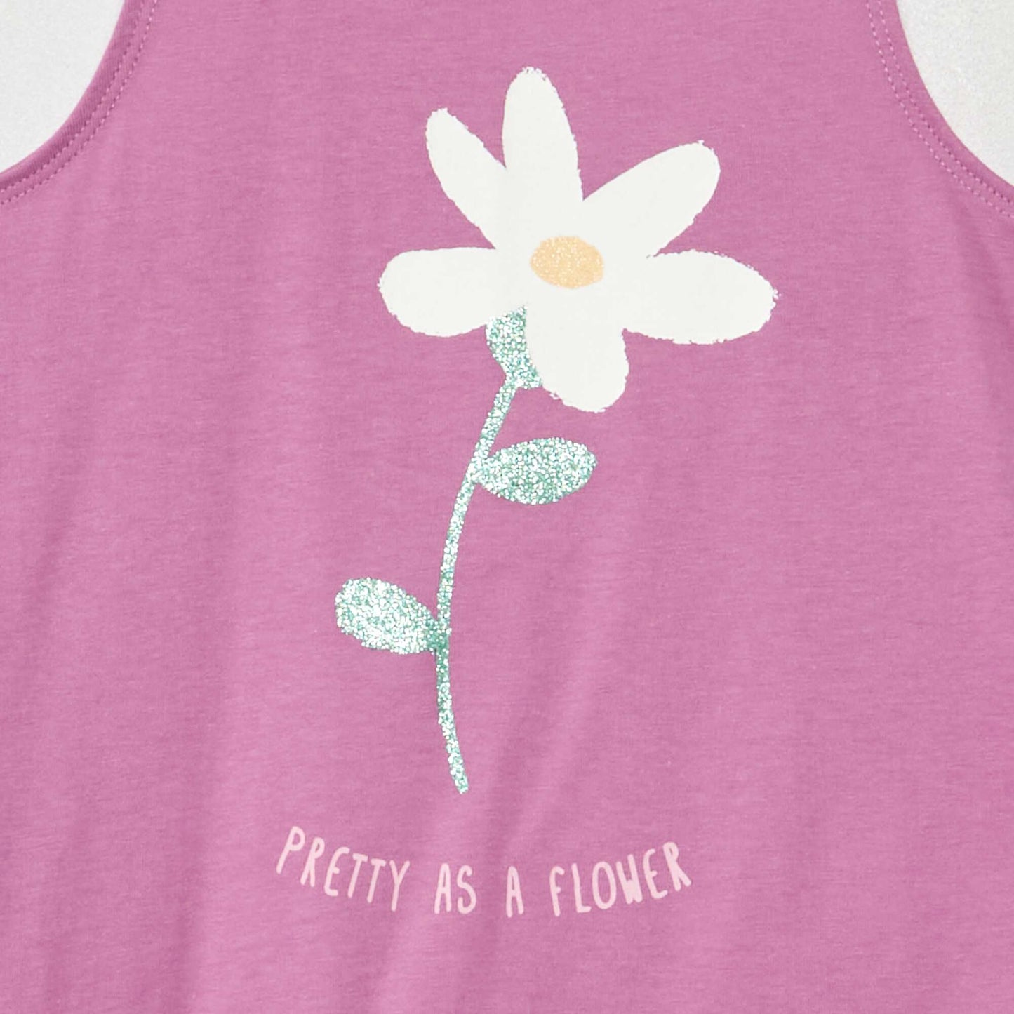 Printed vest top PURPLE