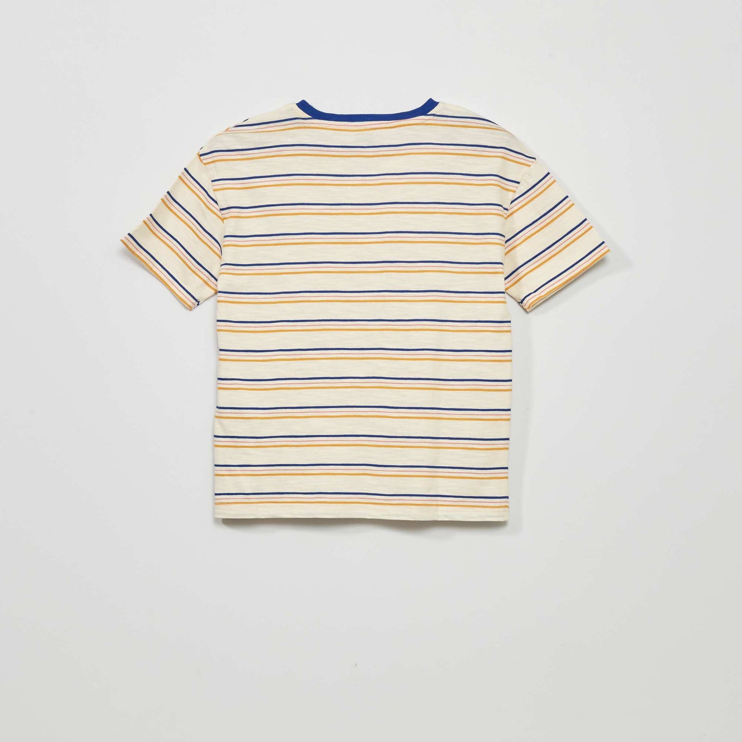 Short-sleeved striped T-shirt WHITE