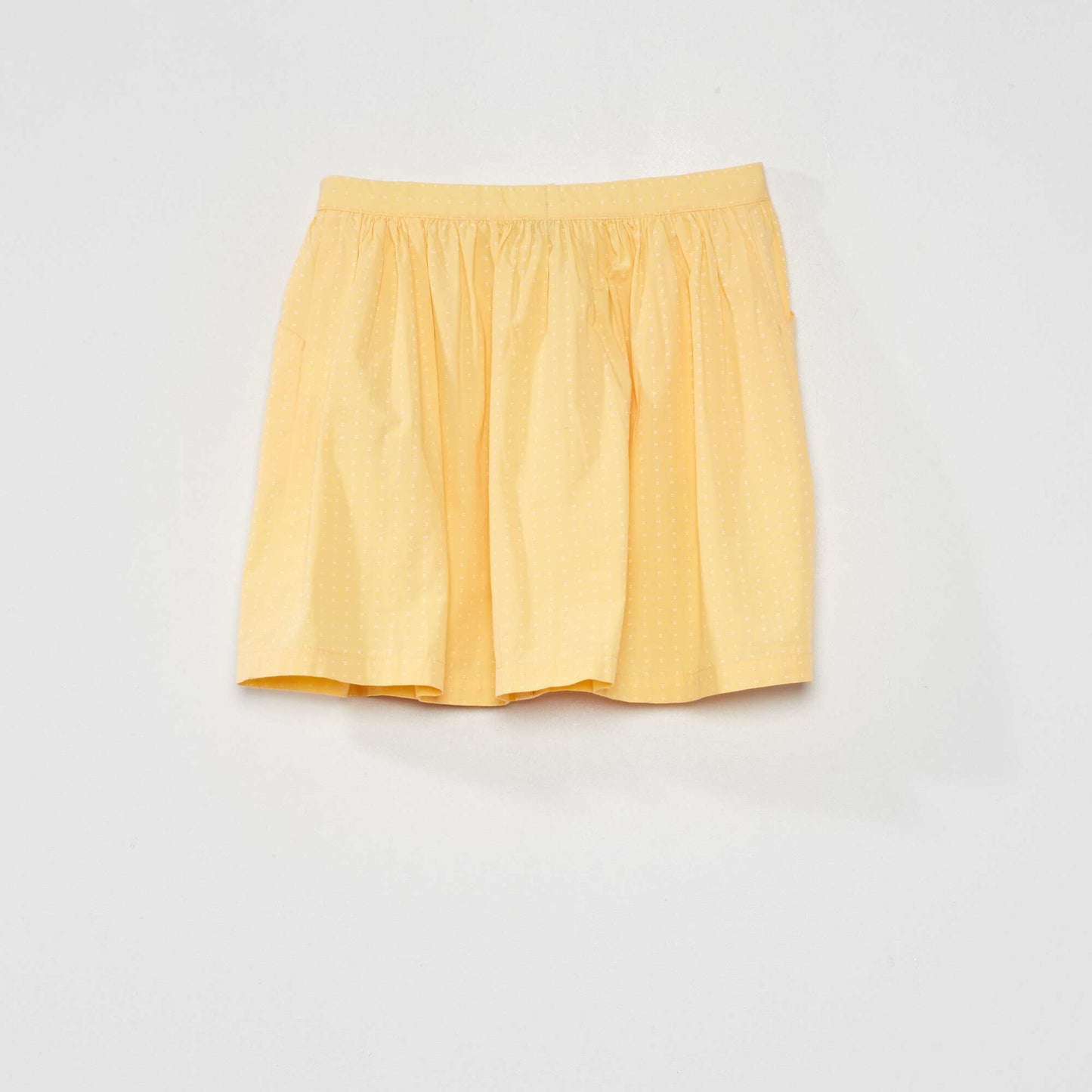 Short buttoned skirt YELLOW