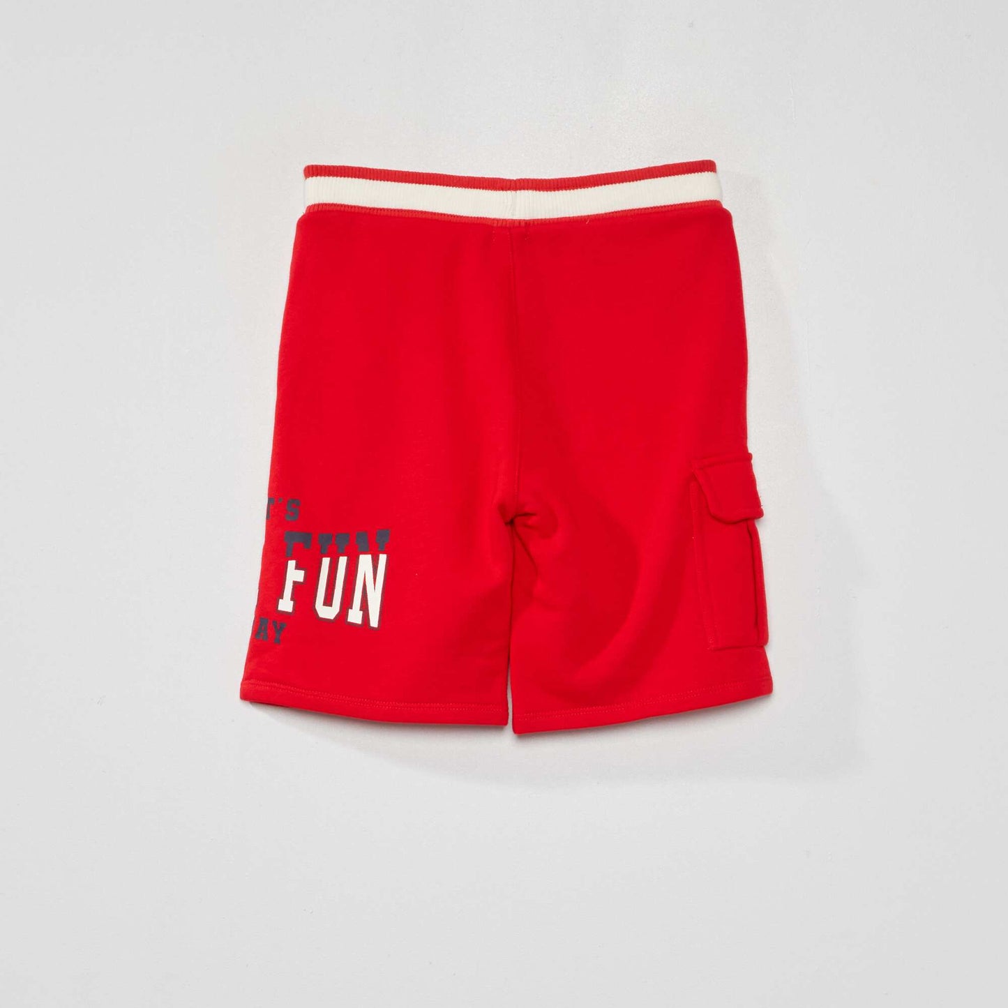 French terry Bermuda shorts RED_FUN