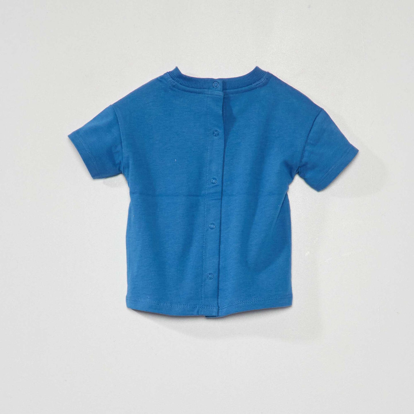 Short-sleeved jersey T-shirt BLUE