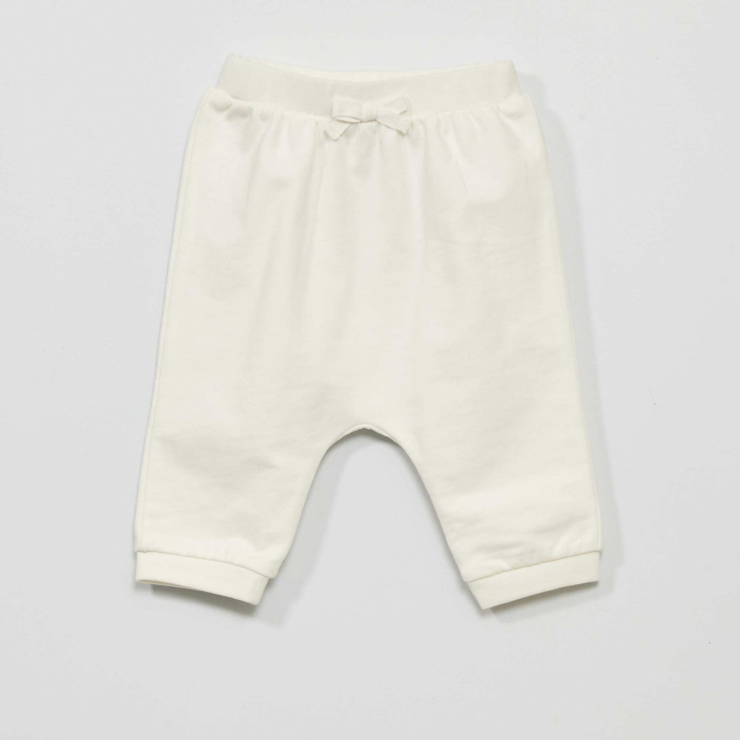 Sweatshirt fabric tracksuit - Two-piece set White