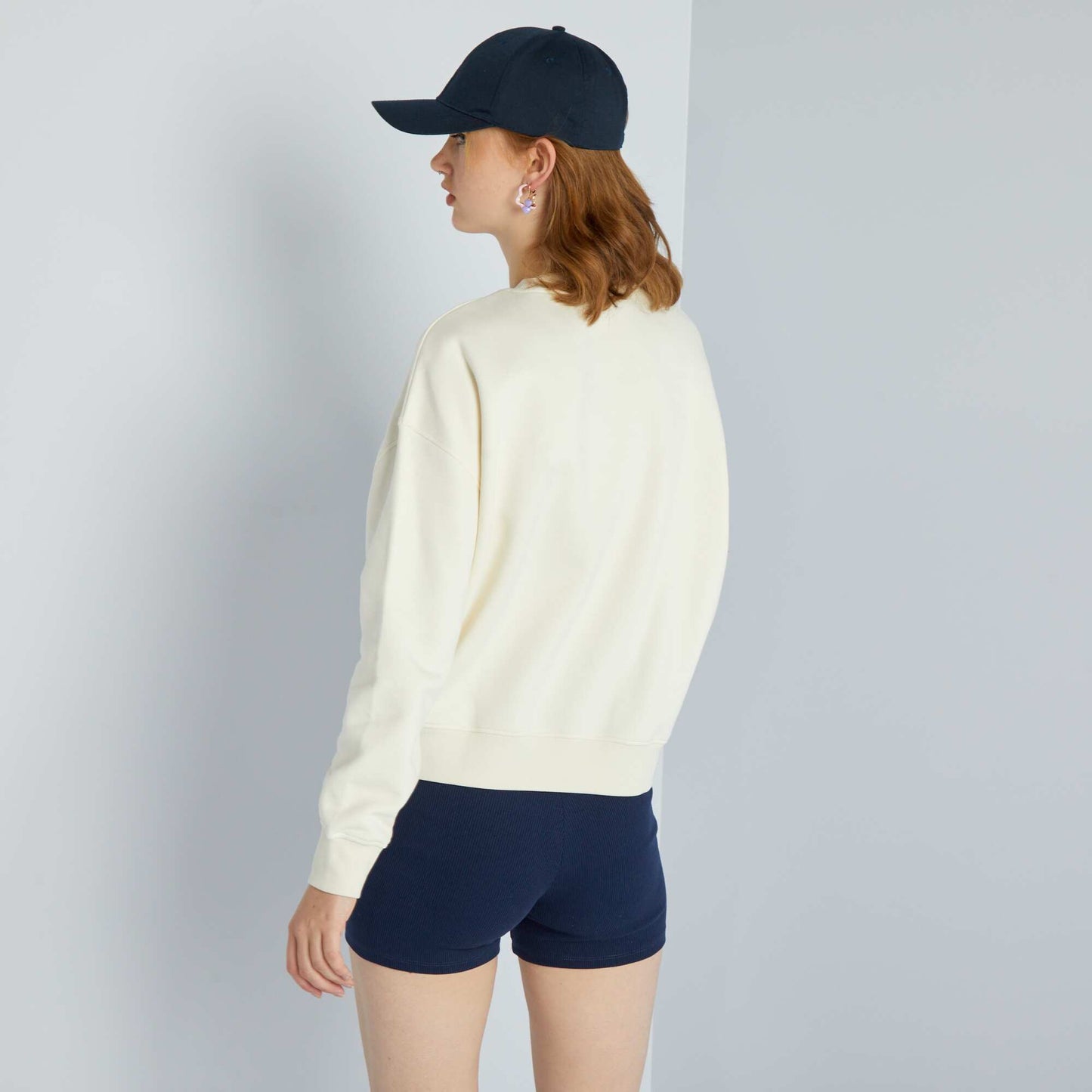 US college sweatshirt BEIGE