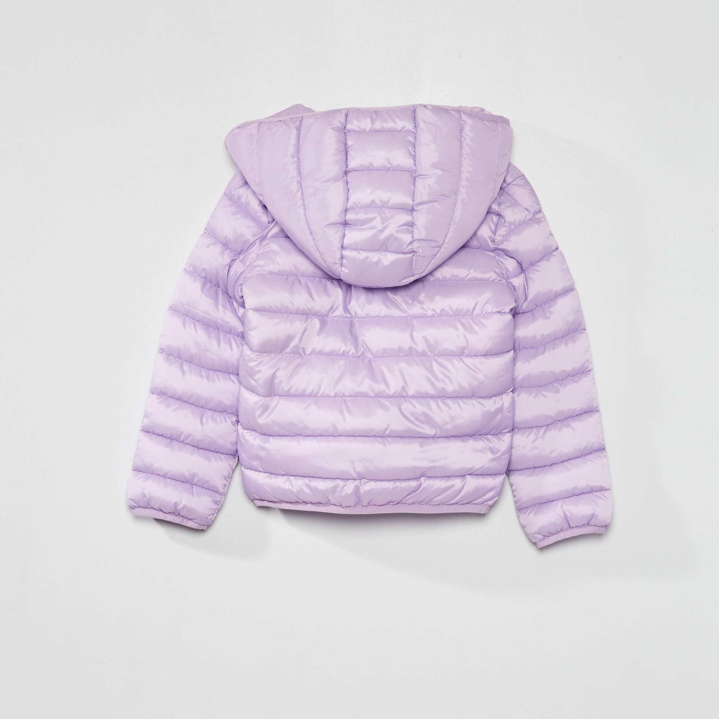 Padded jacket made from recycled bottles PURPLE_ROS