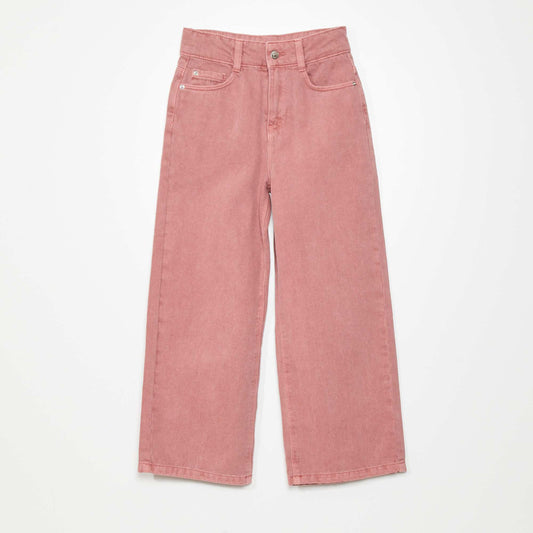 Wide-leg 5-pocket jeans PINK