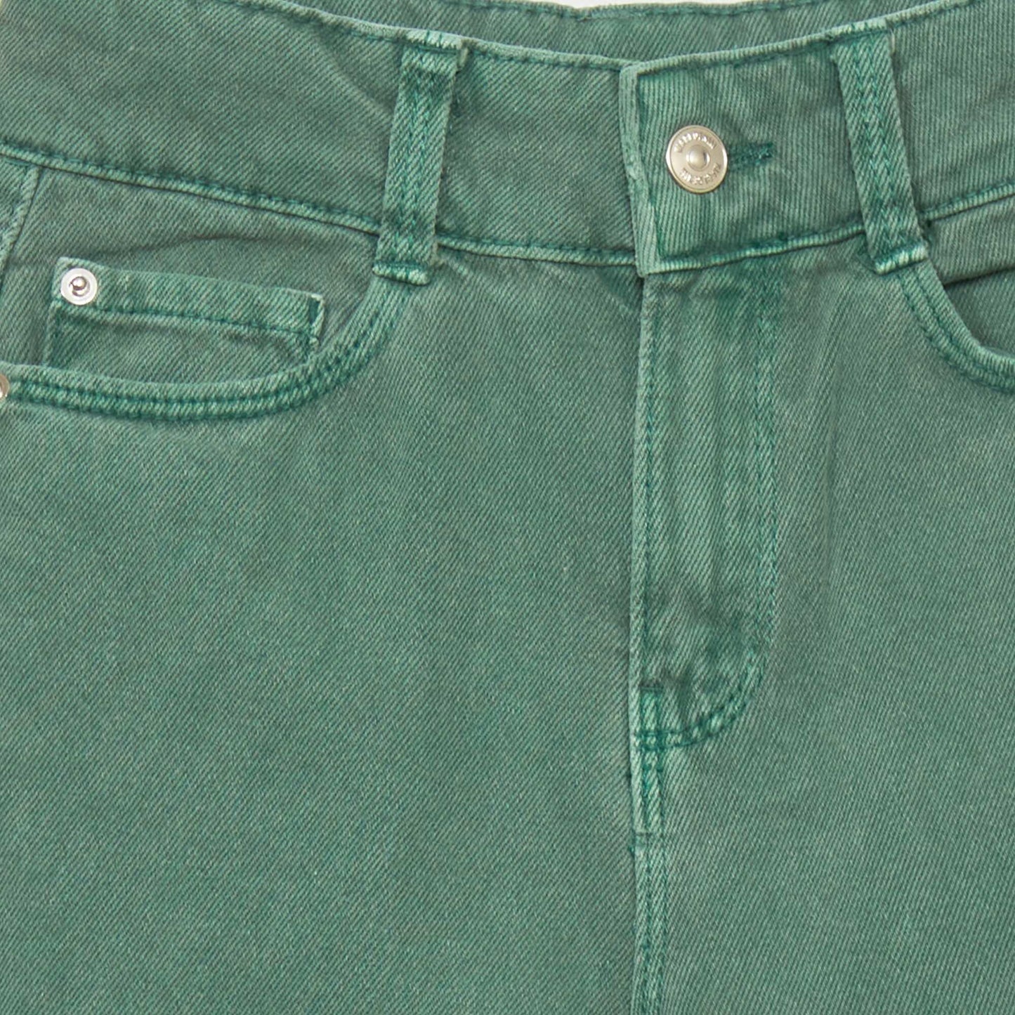 Wide-leg 5-pocket jeans Green